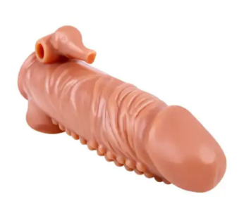 Male Reusable Condom Longer Penis Extender