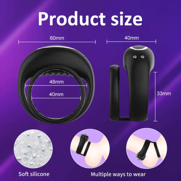Wireless Remote Control Vibrating Cock Ring - DarazToy.Com