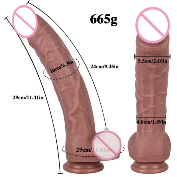 Realistic Color Adult Men Flexible Silicone Dildo - Daraz