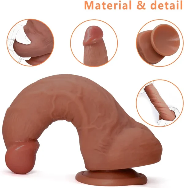 Realistic Silicone Dildo with Curved Shaft Buy - Daraz