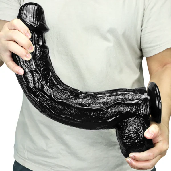 Realistic Large Black Dildo Sex Toys - DarazToy.Com