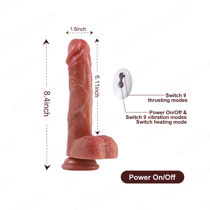 Realistic Heating Vibration and Stretching Dildo Buy - Daraz