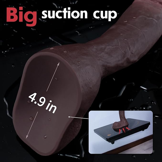 9 Inch Black Realistic Dildo